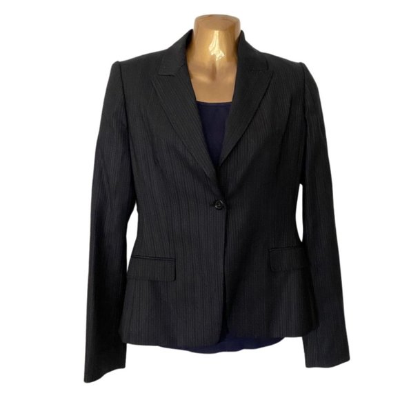 Elie Tahari Wool Pin Stripe Casual Business Suit | Designer Business Wear - Picture 1 of 13